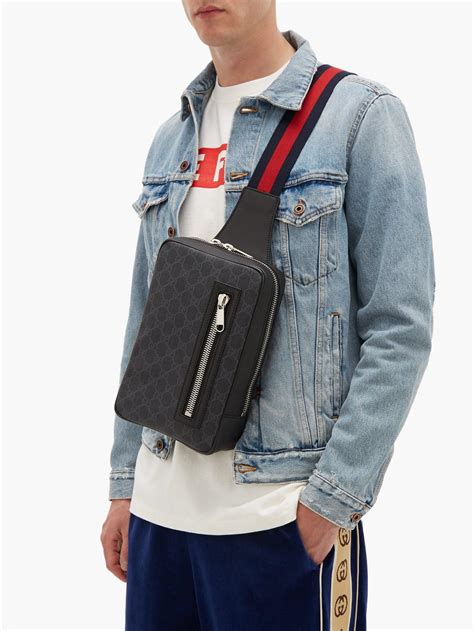 gucci man bag crossbody|gucci men's cross body bag.